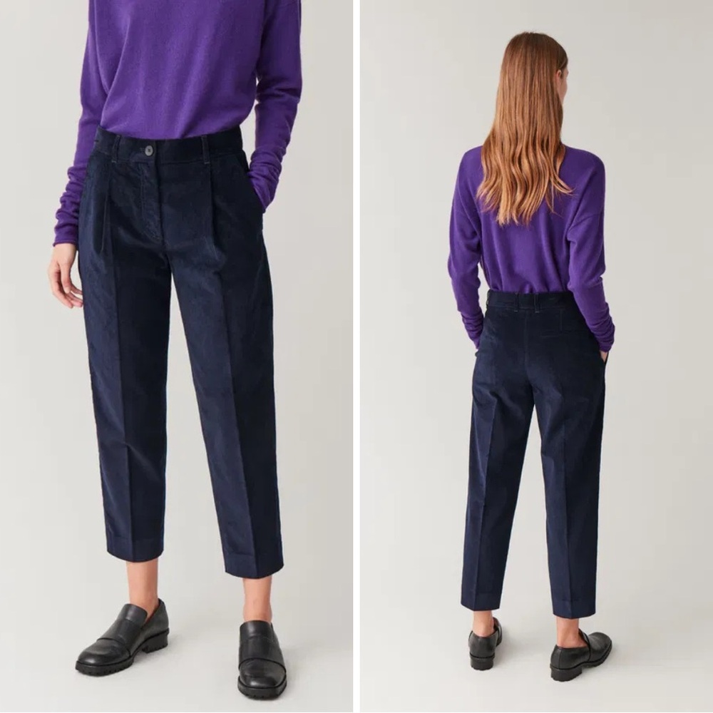 COS Straight Cotton Corduroy Trousers